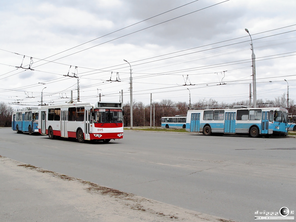 Волгоград, ЗиУ-682Г-016 (018) № 1185; Волгоград, ЗиУ-682 (ВЗСМ) № 1005; Волгоград — Троллейбусные линии: [1 и 4] Центральная сеть