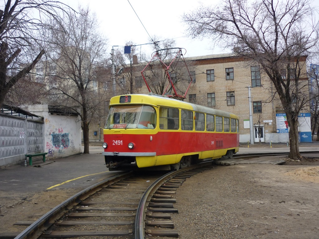 Volgograd, Tatra T3SU (2-door) # 2491
