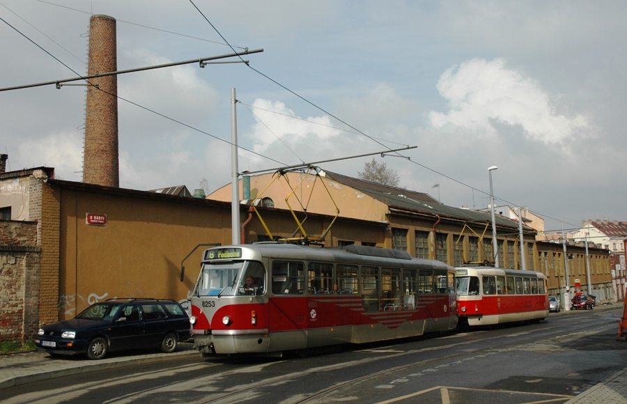 Прага, Tatra T3R.PLF № 8253; Прага — Конечные пункты