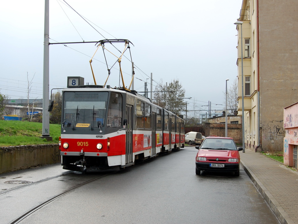 Прага, Tatra KT8D5 № 9015; Прага — Конечные пункты