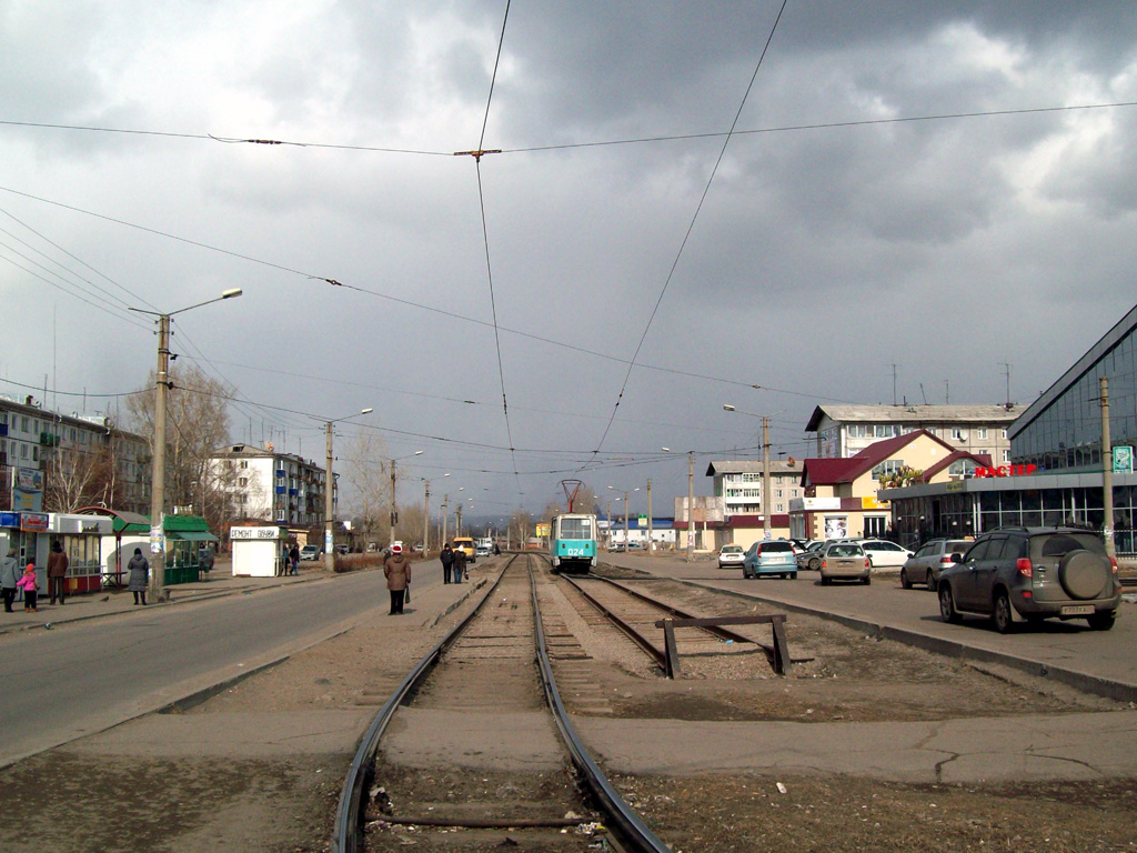Usolye-Sibirskoye, 71-605 (KTM-5M3) # 024; Usolye-Sibirskoye — Tramway Lines and Infrastructure