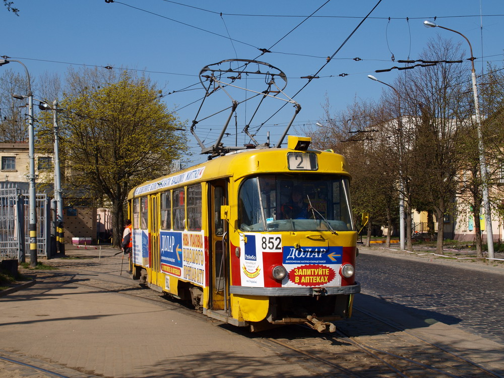 Львов, Tatra T4SU № 852