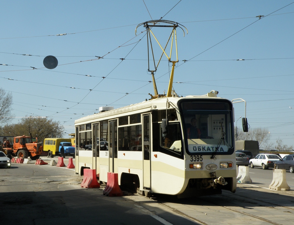 Nijni Novgorod, 71-619KT nr. 3395; Nijni Novgorod — Construction tram collar around Kanavinskiy bridge
