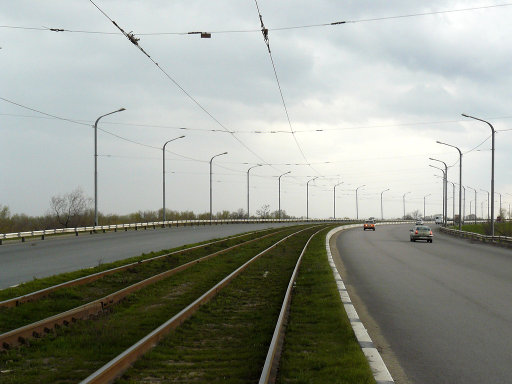 Dnipro — Tram network — left-bank part