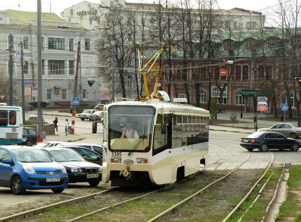 Nizhny Novgorod, 71-619KT č. 3395; Nizhny Novgorod — Opening of tram circle at Blagoveschenskoy Square