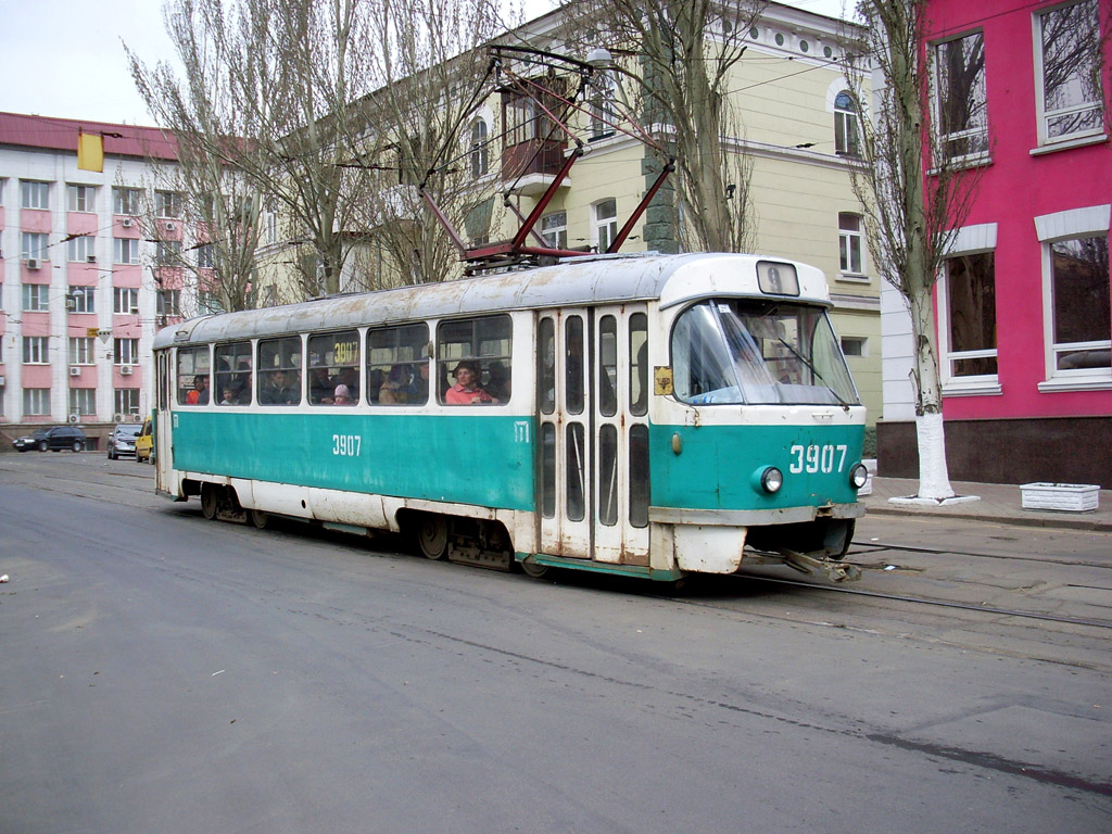 Донецк, Tatra T3SU (двухдверная) № 3907