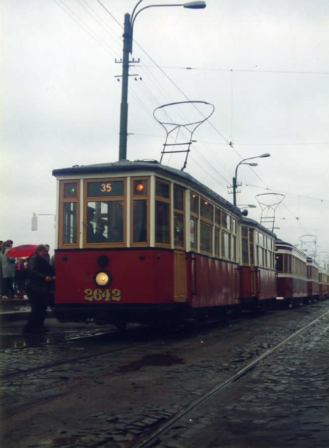 Saint-Pétersbourg, MS-4 N°. 2642; Saint-Pétersbourg — Parade of the 90th birthday of St. Petersburg tram