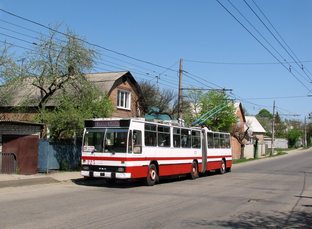 Харков, DAC-217E № 223; Харков — Транспортовка 03.05.2010 — поездка на троллейбусе DAC-217E к 71-летию Харьковского троллейбуса