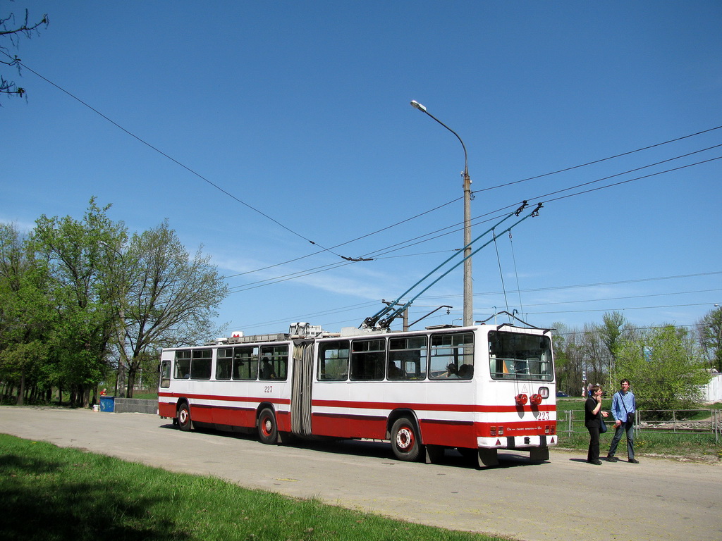 Харьков, DAC-217E № 223; Харьков — Транспортовка 03.05.2010 — поездка на троллейбусе DAC-217E к 71-летию Харьковского троллейбуса