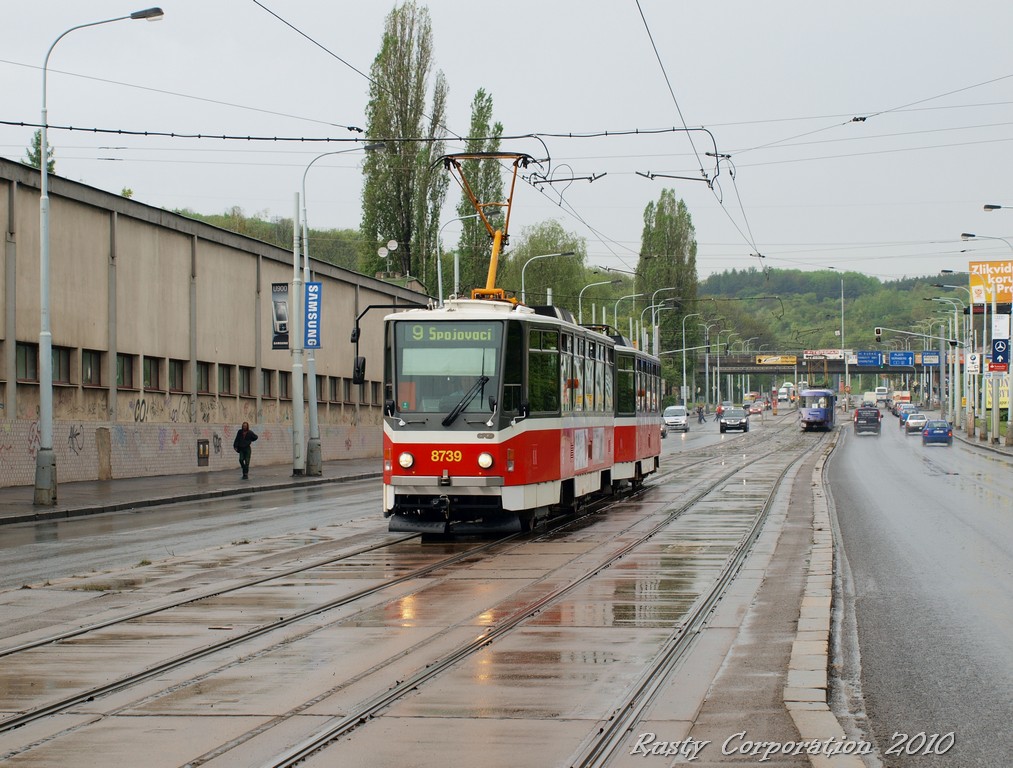 Prague, Tatra T6A5 № 8739