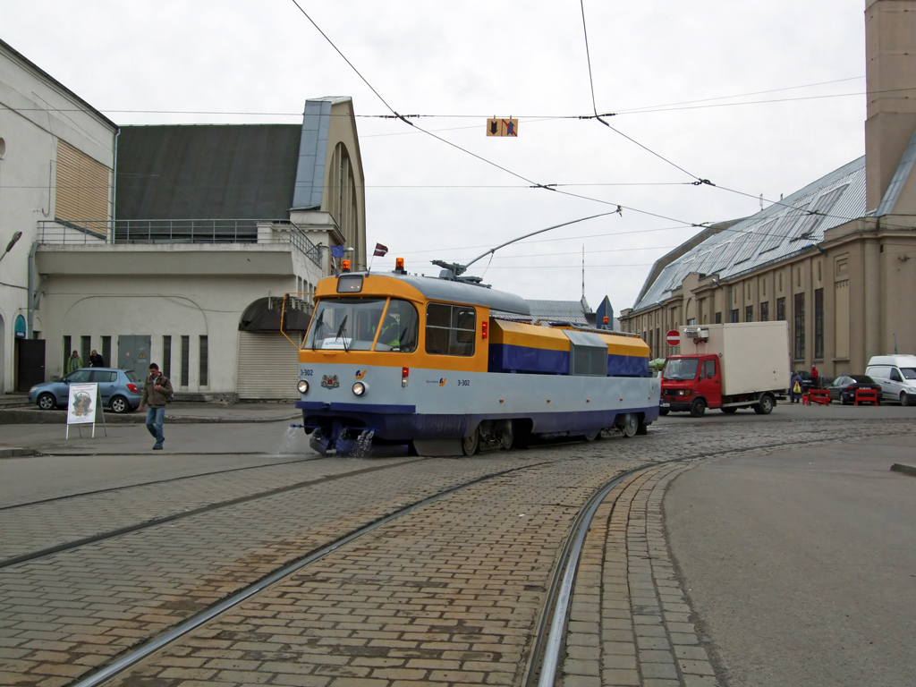 Riga, Tatra T3SU (2-door) nr. 3-302