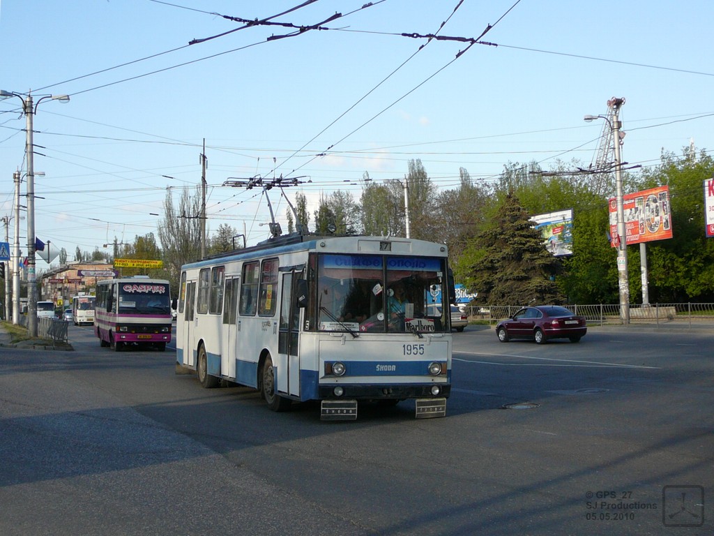 Крымский троллейбус, Škoda 14Tr06 № 1955