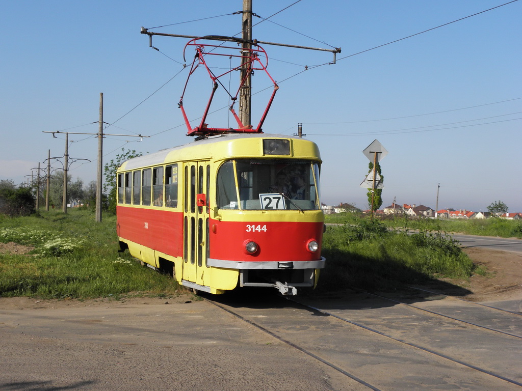 Odesa, Tatra T3SU (2-door) Nr. 3144; Odesa — Tramway Lines: Central Station to Lustdorf and the Fish Seaport