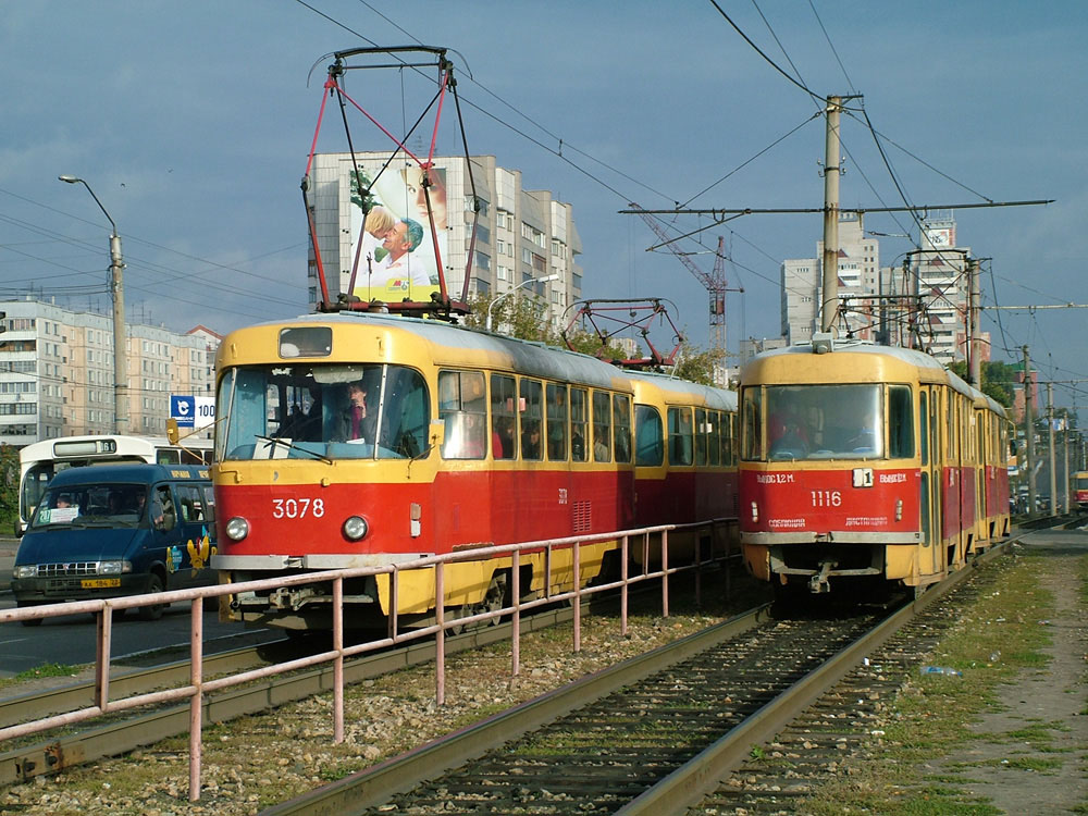 Barnaul, Tatra T3SU — 3078; Barnaul, Tatra T3SU — 1116