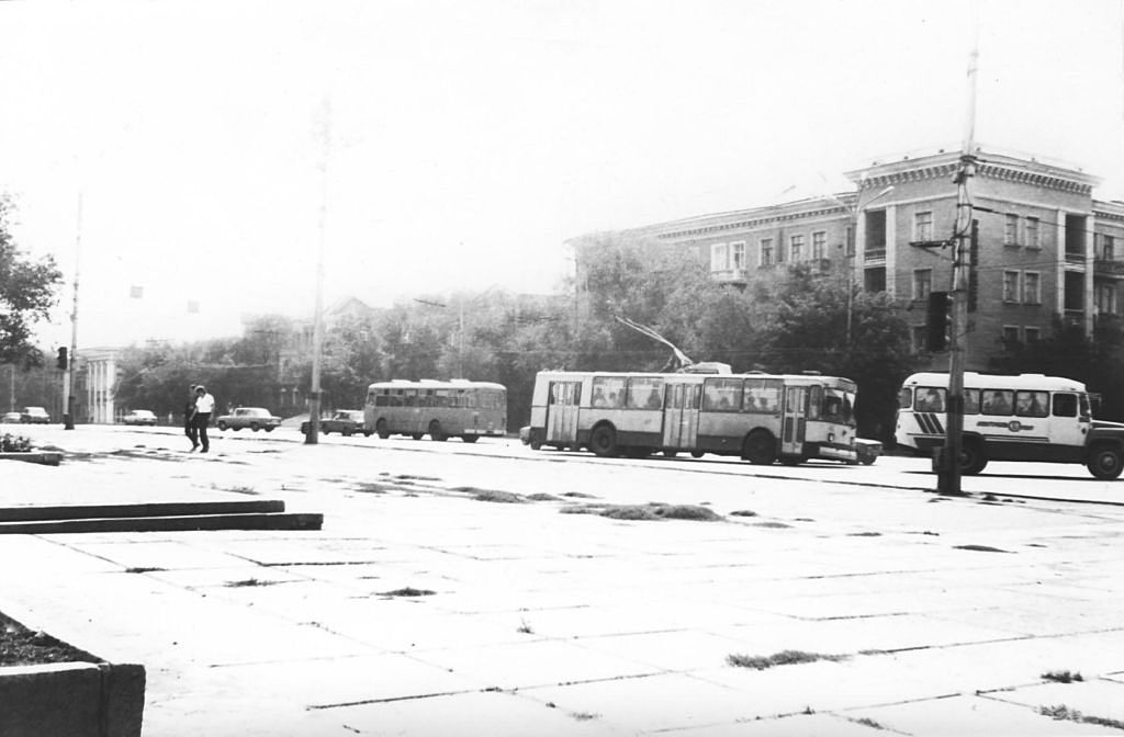 Karaganda, ZiU-682B — 49; Karaganda — Old photos (up to 2000 year); Karaganda — Trolleybus lines