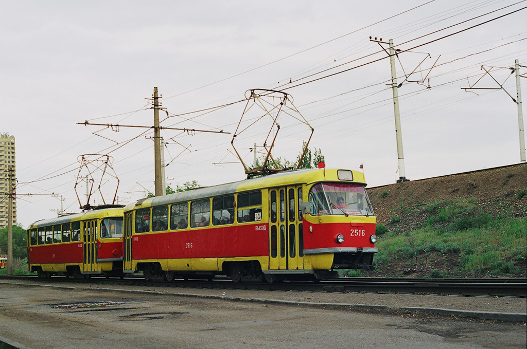 Volgograd, Tatra T3SU (2-door) № 2516; Volgograd, Tatra T3SU (2-door) № 2515