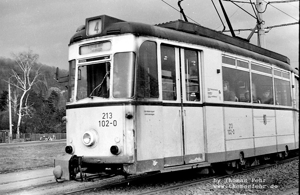 Dresden, Gotha T57 Nr. 213 102; Dresden — Alte Fotos (Straßenbahn)