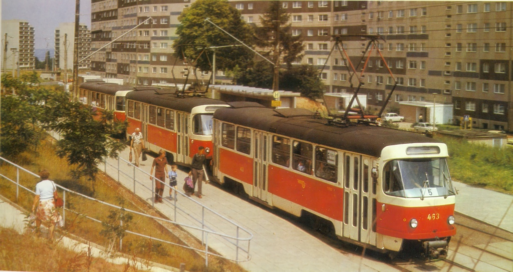 Хемниц, Tatra T3D № 463; Хемниц — Старые фотографии