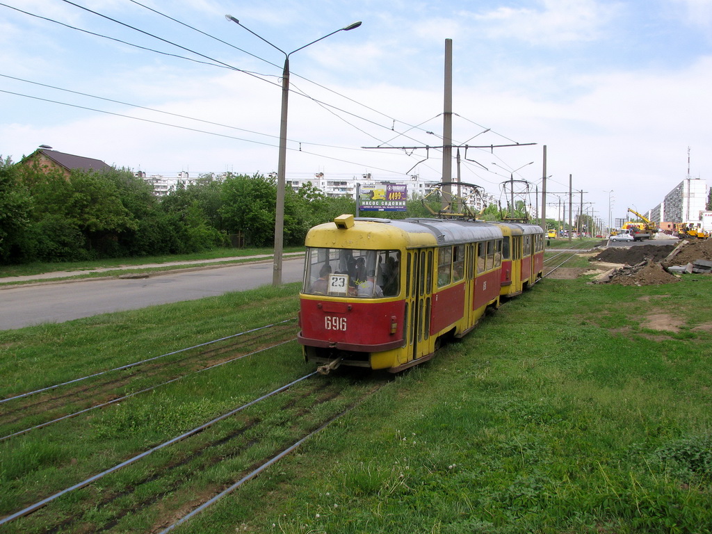 Харьков, Tatra T3SU № 696