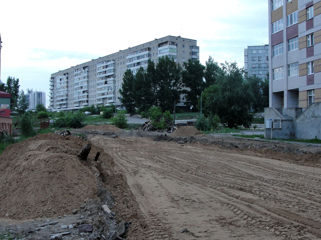 Kazany — Constuction of new tram line on Energetics and Serov streets