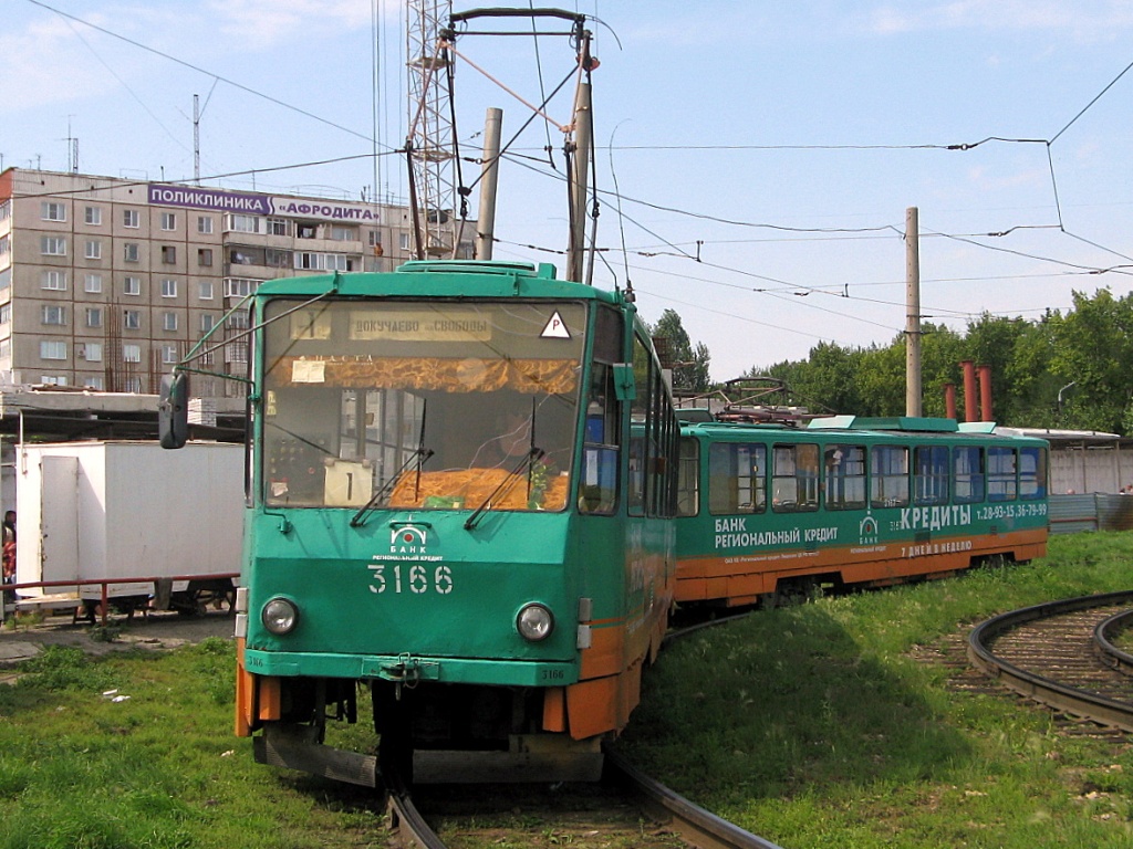 Barnaul, Tatra T6B5SU № 3166