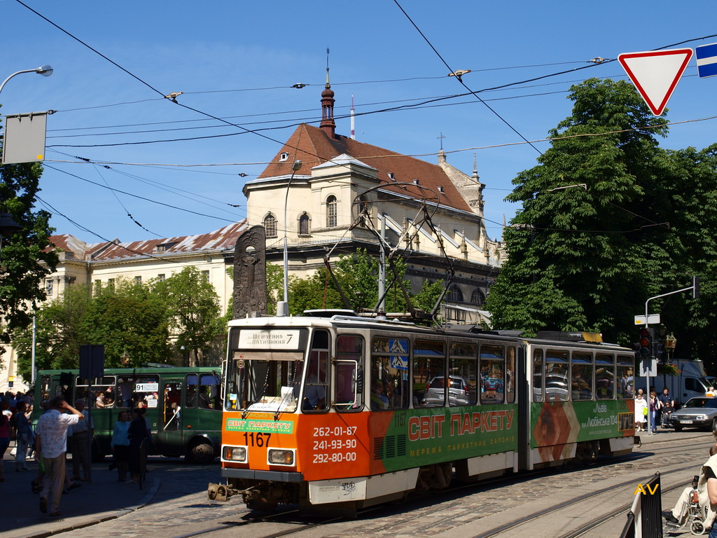 Львоў, Tatra KT4D № 1167