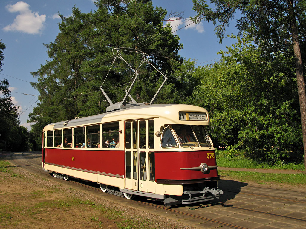 Москва, Tatra T2SU № 378