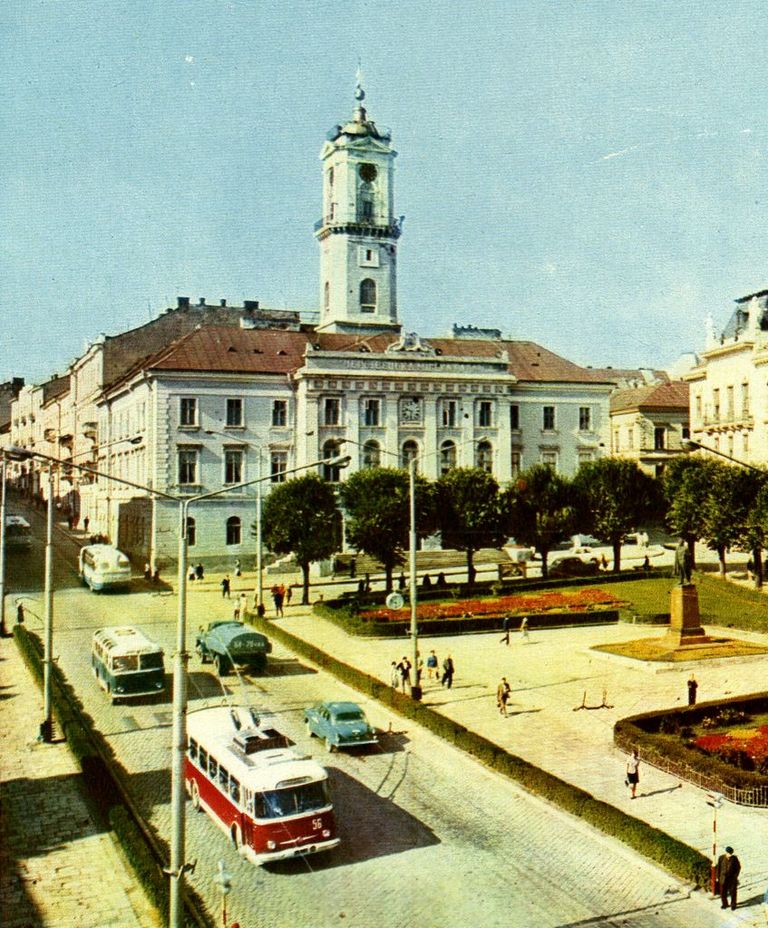 Čerņivci, Škoda 9Tr10 № 56; Čerņivci — Old photos
