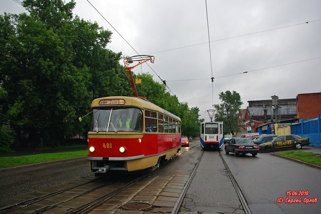 Москва, Tatra T3SU (двухдверная) № 481