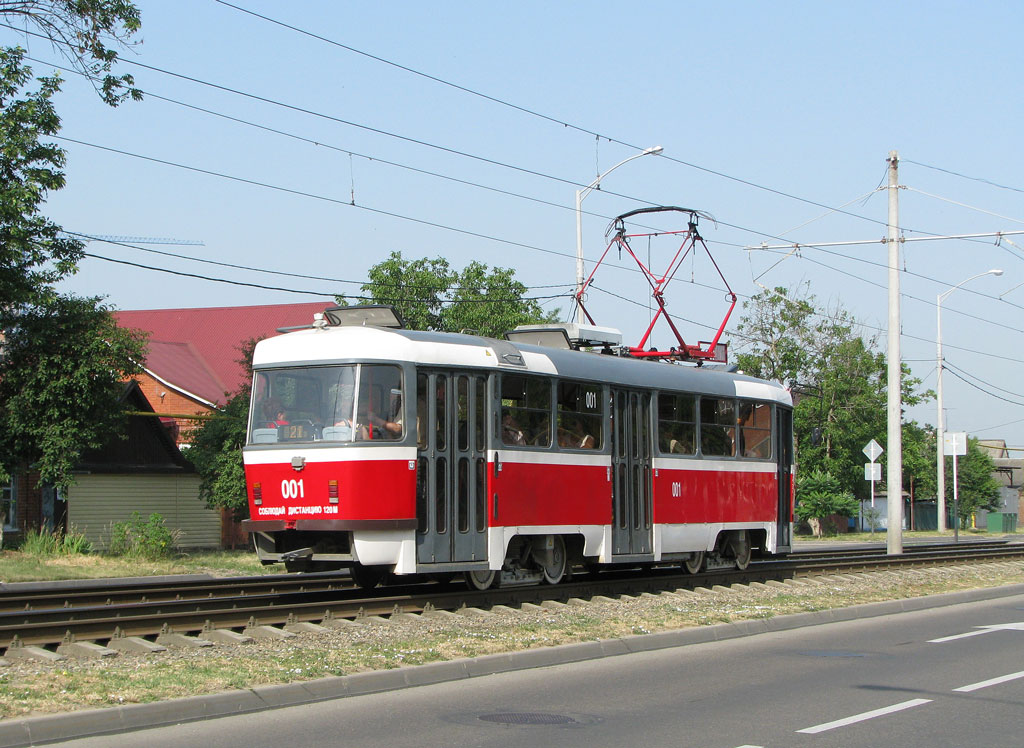 Краснодар, Tatra T3SU КВР ТРЗ № 001