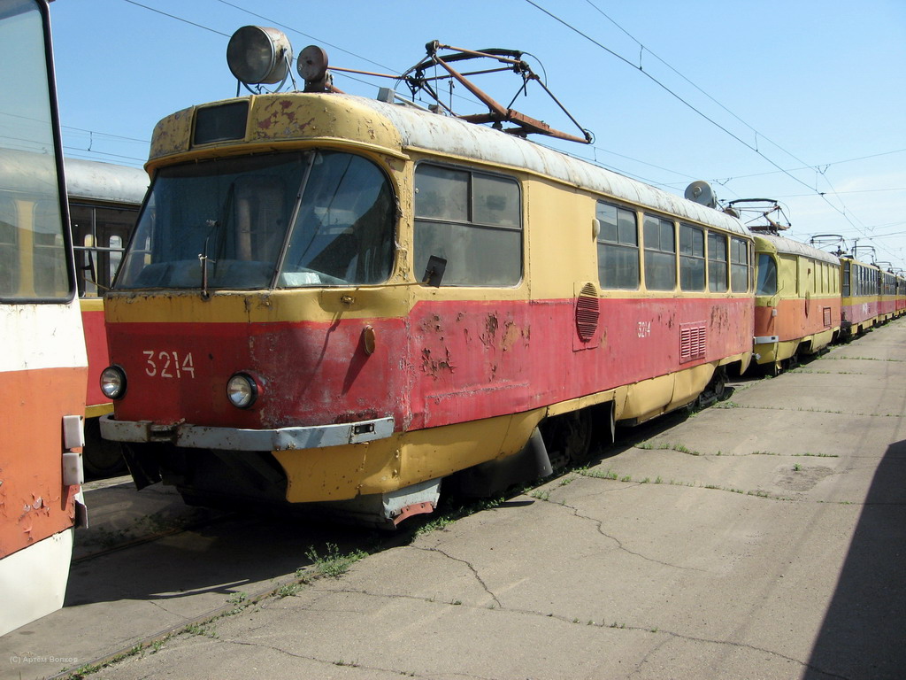 Барнаул, Tatra T3SU (двухдверная) № 3214