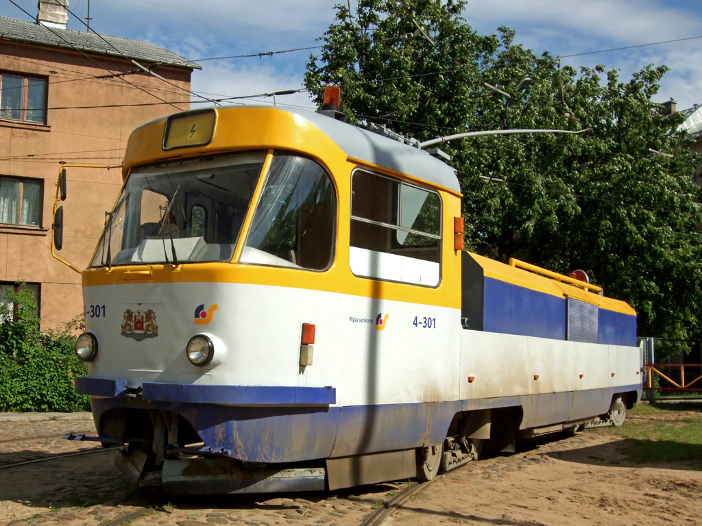 Рига, Tatra T3SU (двухдверная) № 4-301