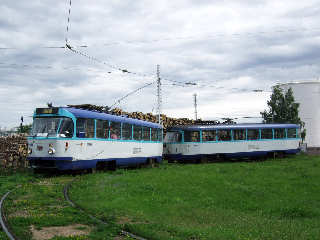Riga, Tatra T3A Nr. 40838; Riga, Tatra T3A Nr. 40849