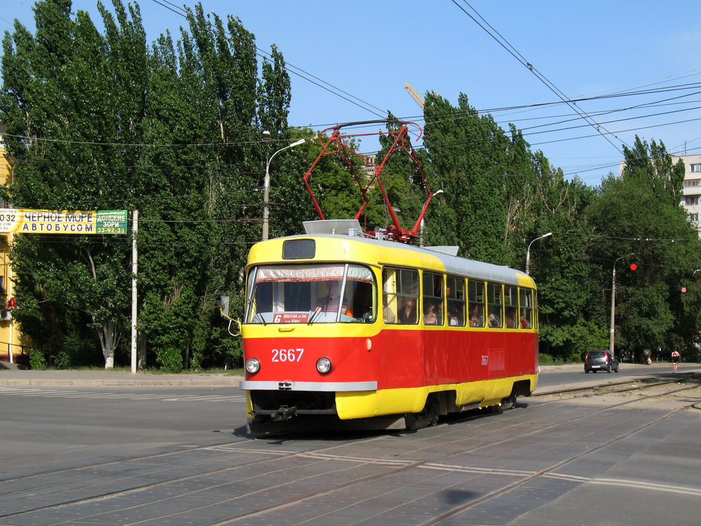 Volgograd, Tatra T3SU (2-door) Nr 2667