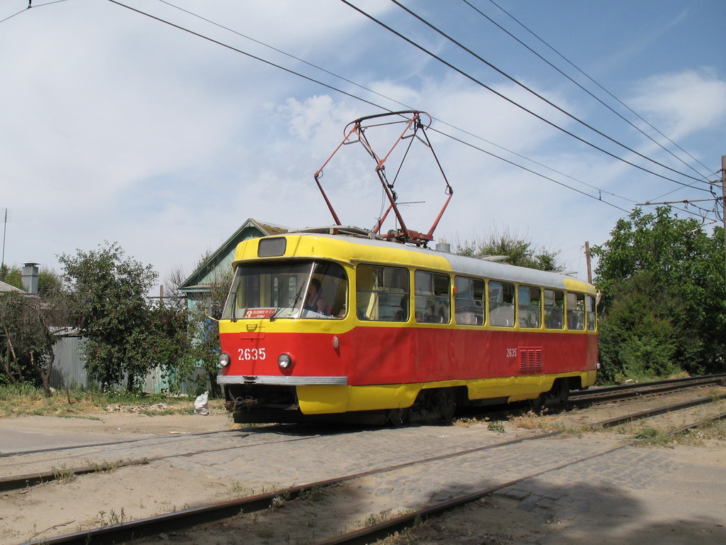 Волгоград, Tatra T3SU (двухдверная) № 2635