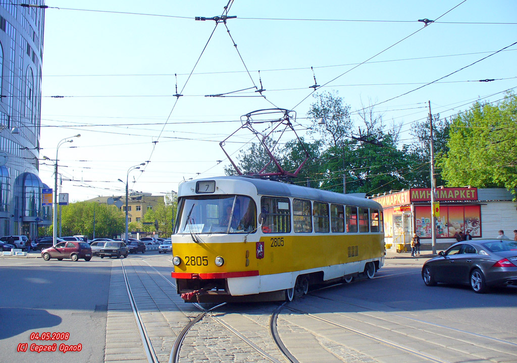 Moskva, Tatra T3SU č. 2805