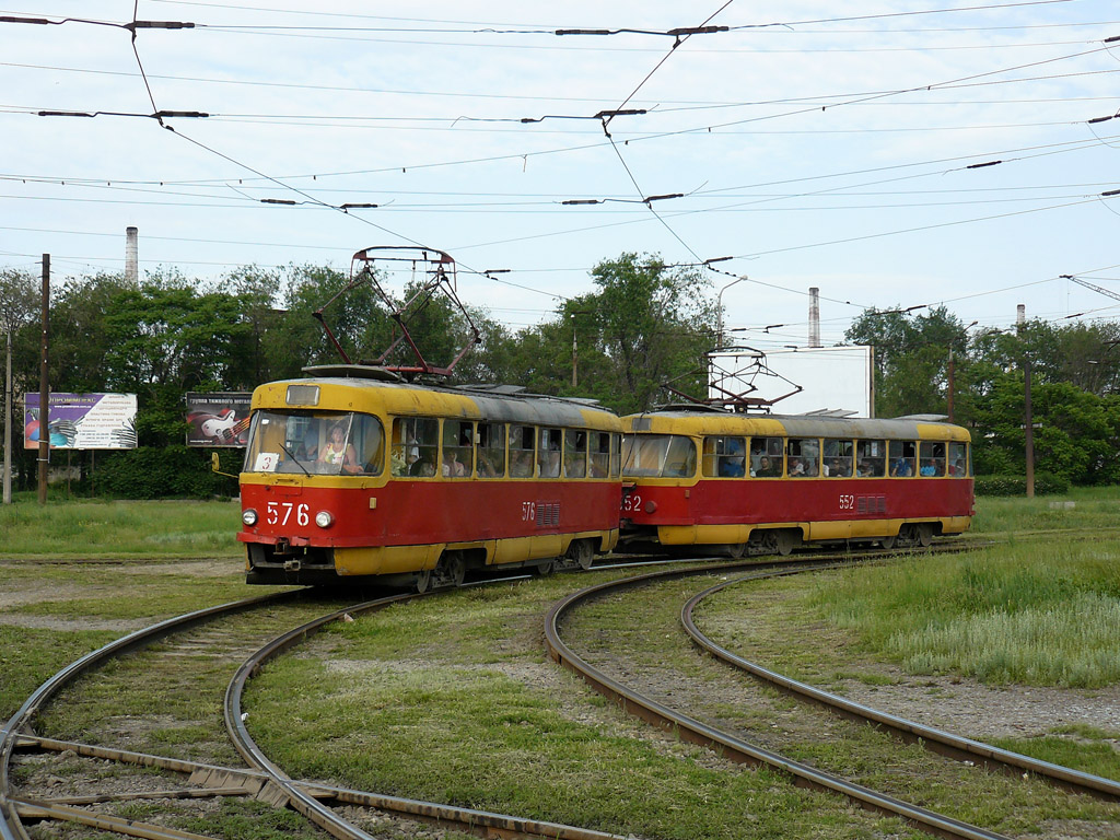 Запорожье, Tatra T3SU № 576; Запорожье, Tatra T3SU № 552
