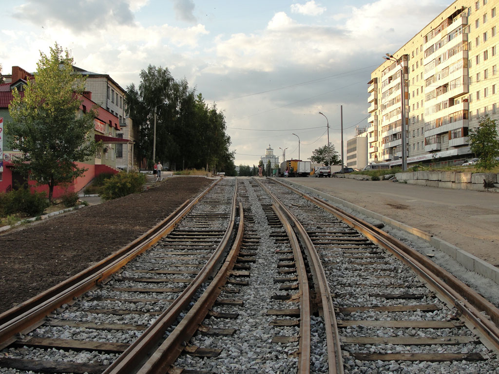 Kazaň — Constuction of new tram line on Energetics and Serov streets