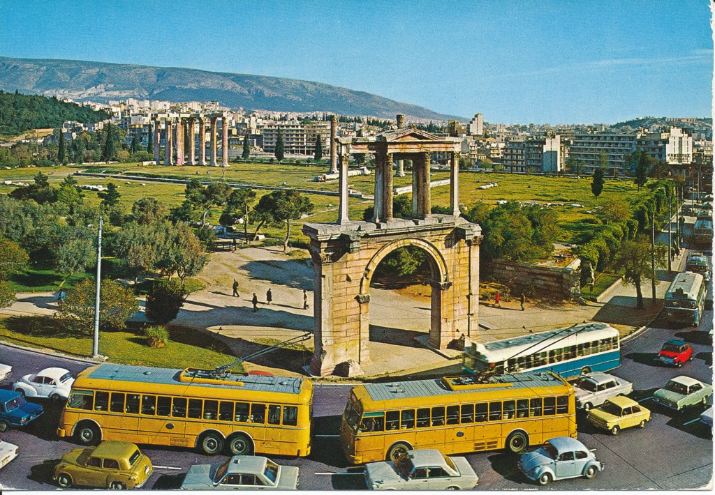 Афины — Троллейбусы – старые фотографии