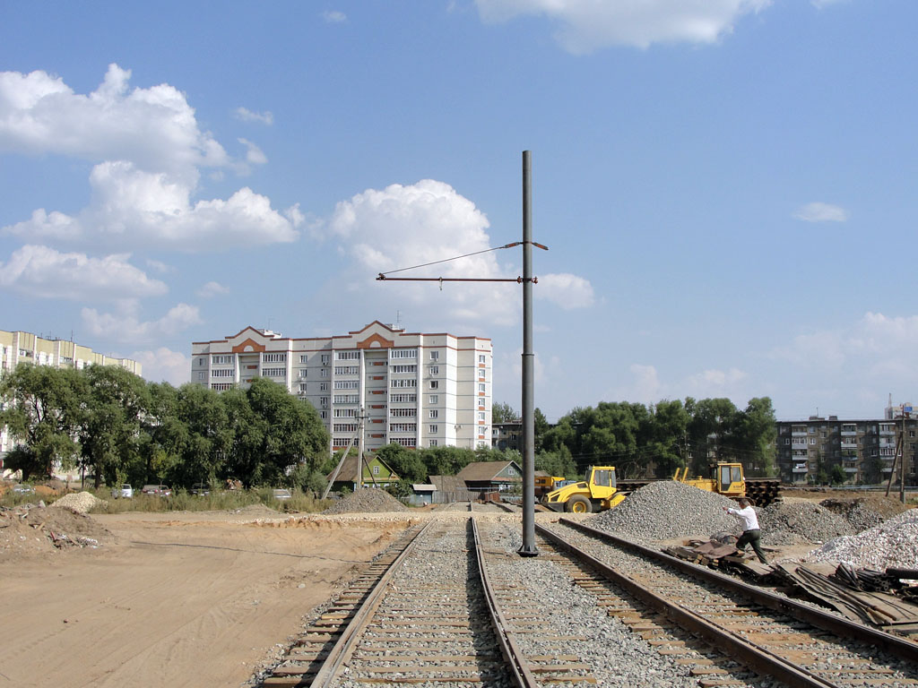 Казань — Строительство трамвайной линии по улицам Энергетиков и Серова. 2010