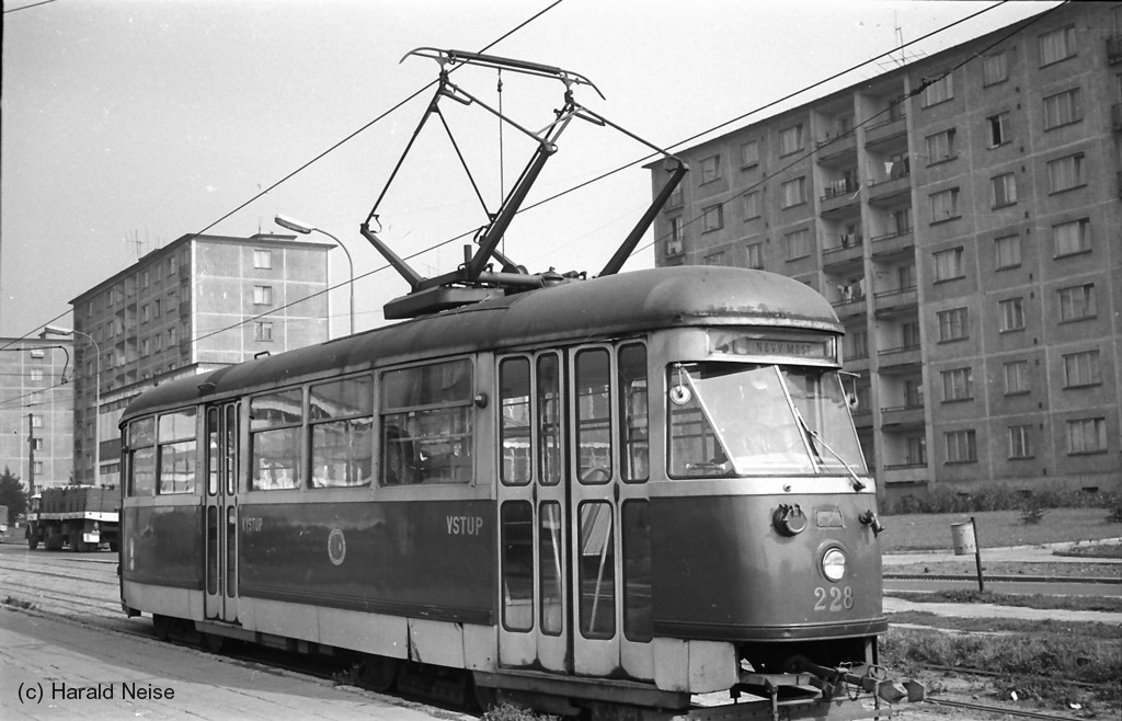 Most a Litvínov, Tatra T1 č. 228; Most a Litvínov — Old photos • Staré fotografie