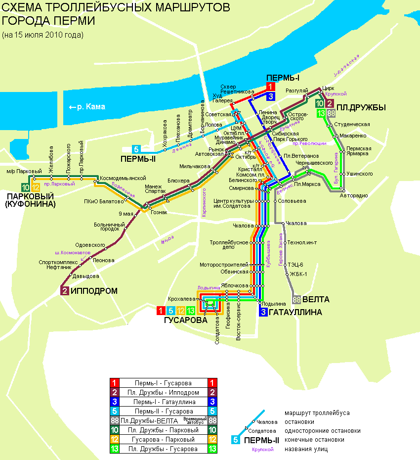 Пермь — Схемы