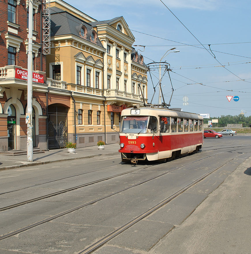 Киев, Tatra T3SU № 5993; Киев — Трамвайные линии: Закрытые линии