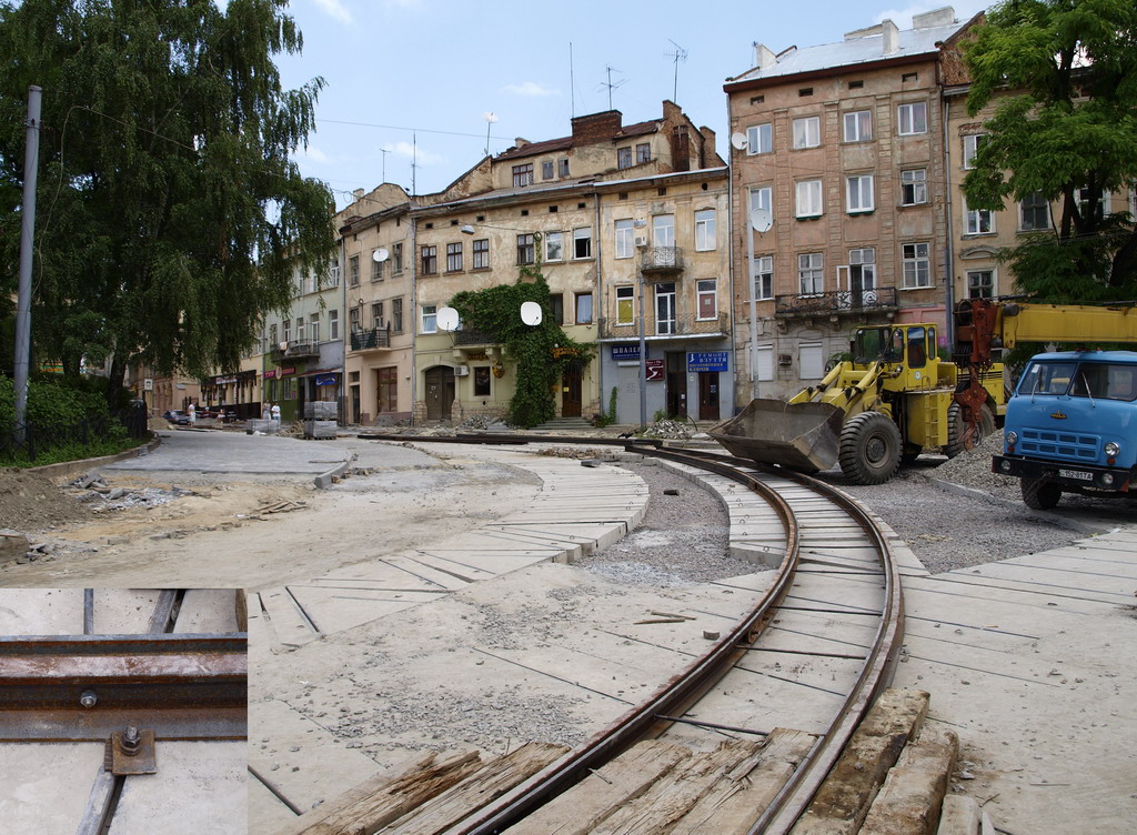 Lvov — Tracks reconstruction: Osmomysla sq.