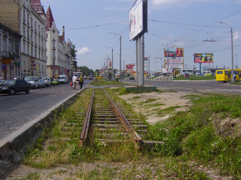 Lviv — Tracks reconstruction: line to depot no.1