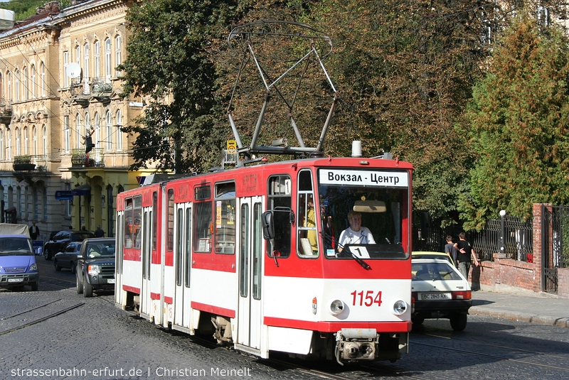 Львов, Tatra KT4D № 1154