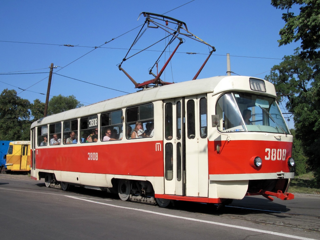 Донецк, Tatra T3SU (двухдверная) № 3808
