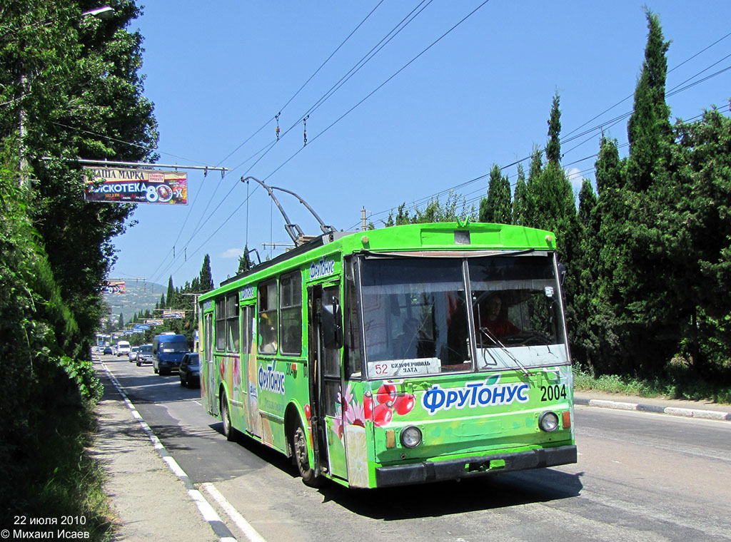 Крымский троллейбус, Škoda 14Tr02/6 № 2004