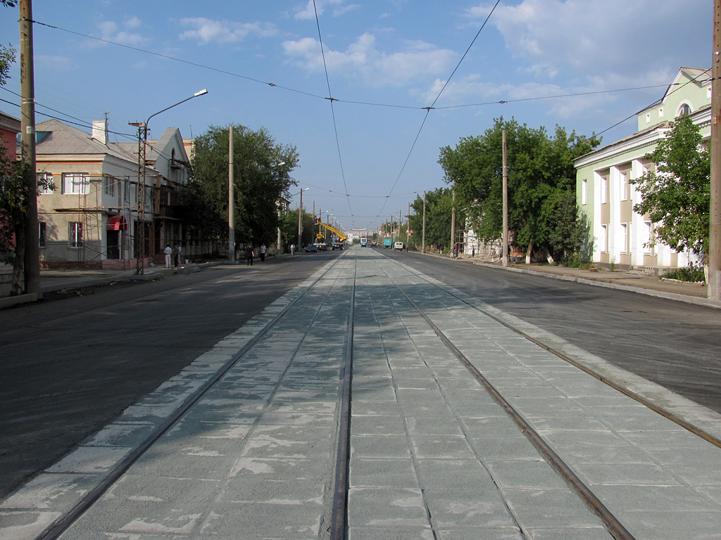 Орск — Реконструкция трамвайных путей по улице Строителей