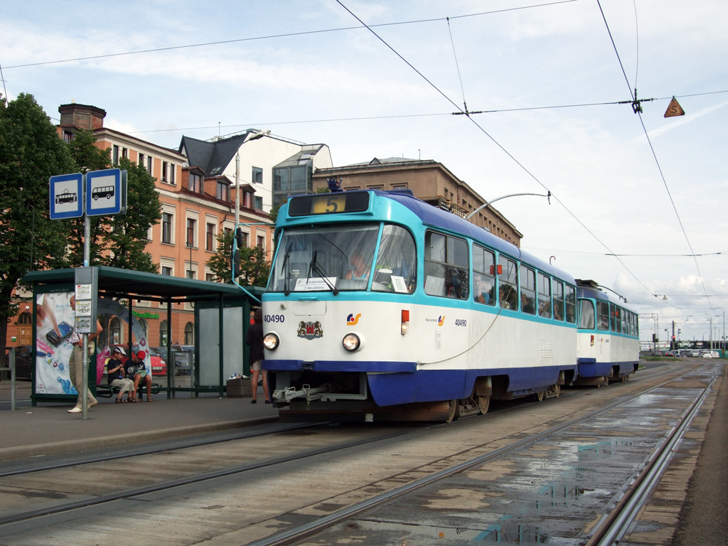 Riga, Tatra T3A # 40490